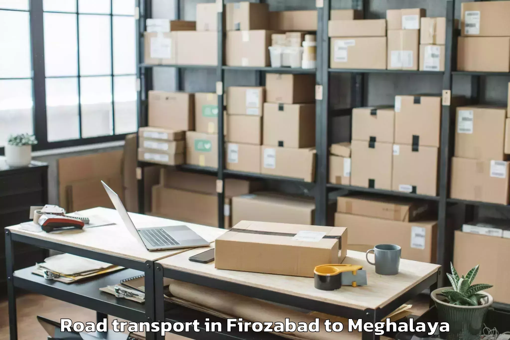 Book Your Firozabad to Laskein Road Transport Today